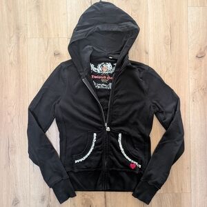Twisted Black Kids Zip-Up Hoodie
